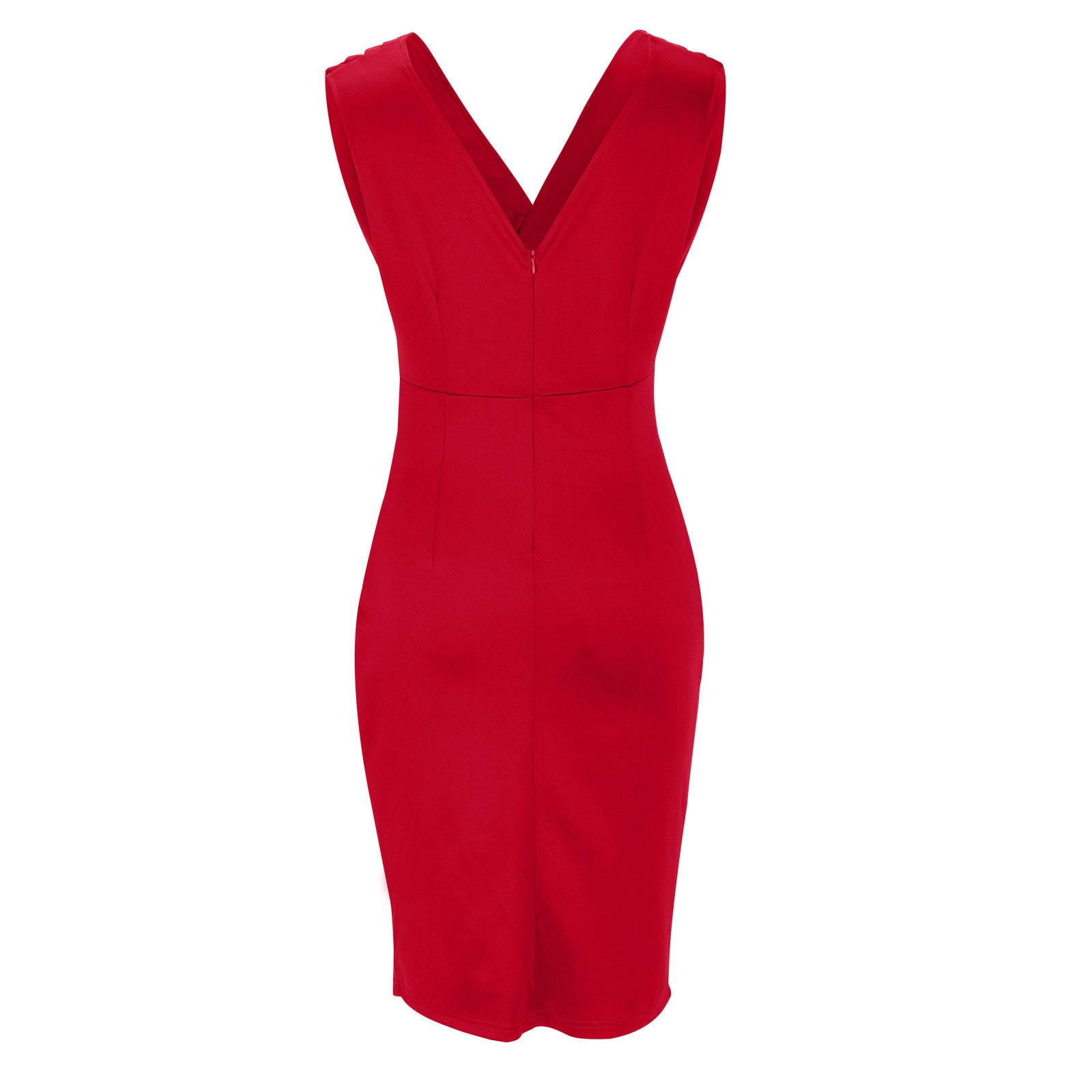 Georgina | V-Neck Slit Dress - Novela New York