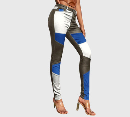 Calliope - Tube Pants with Color Block Pattern - Novela New York