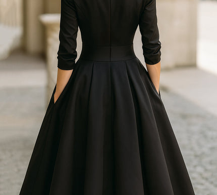 Lina - Midi Satin Dress - Novela New York