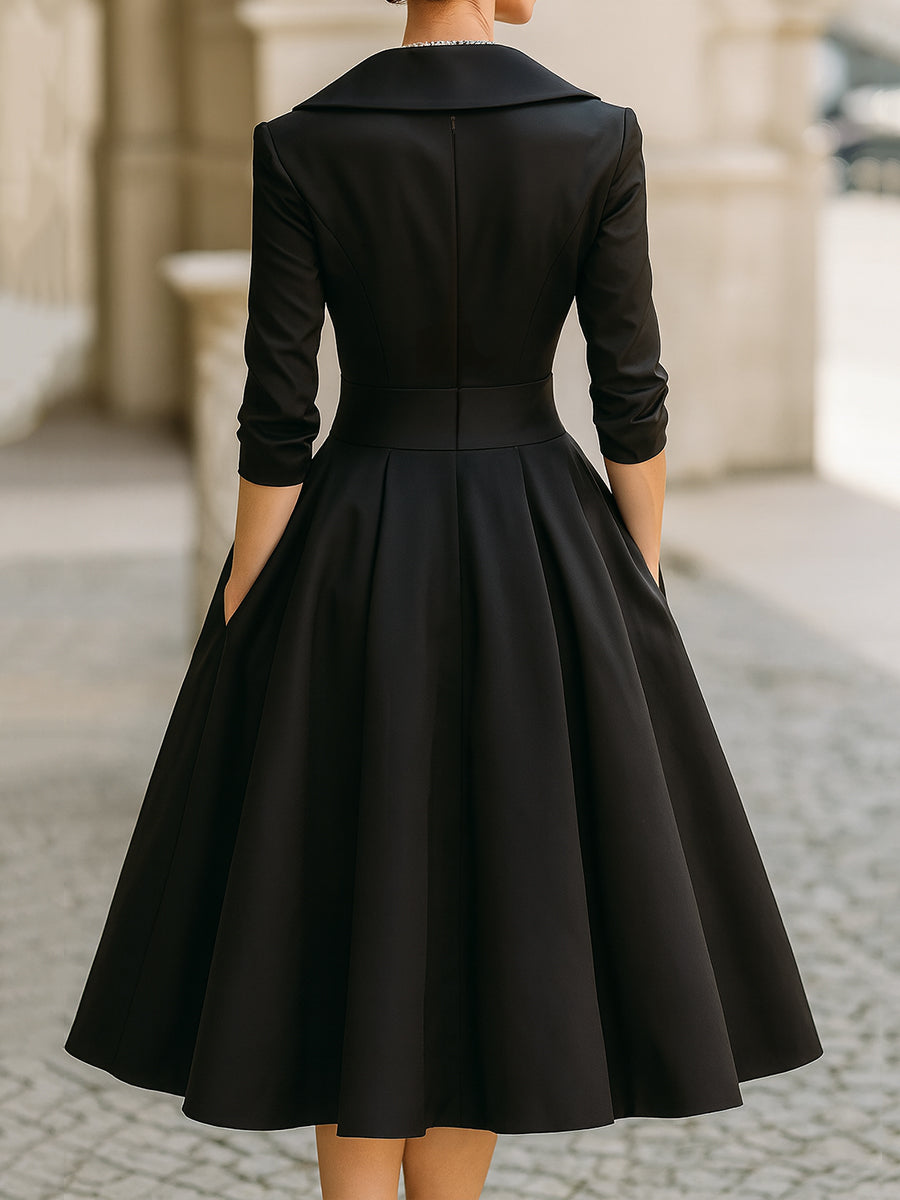 Lina - Midi Satin Dress - Novela New York