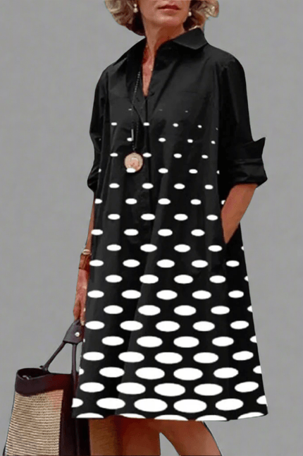 YVONNE | Luxury Midi Dress with Elegant Pattern - Novela New York