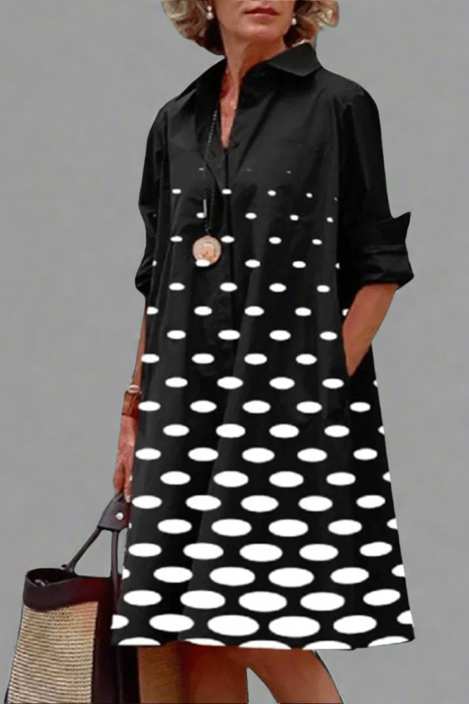 YVONNE | Luxury Midi Dress with Elegant Pattern - Novela New York