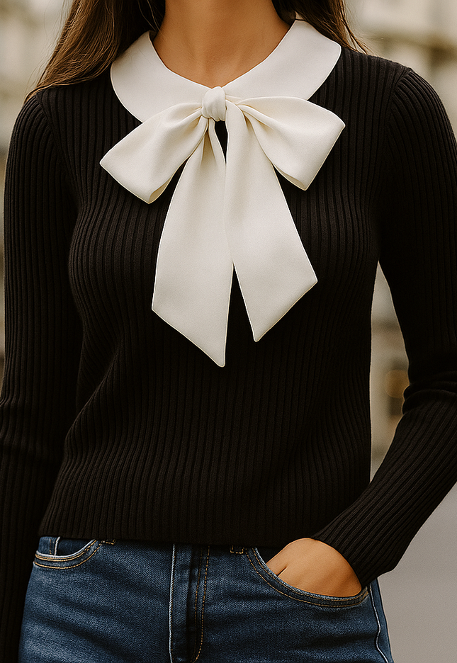 Nerina - Wool Knitted Sweater - Novela New York