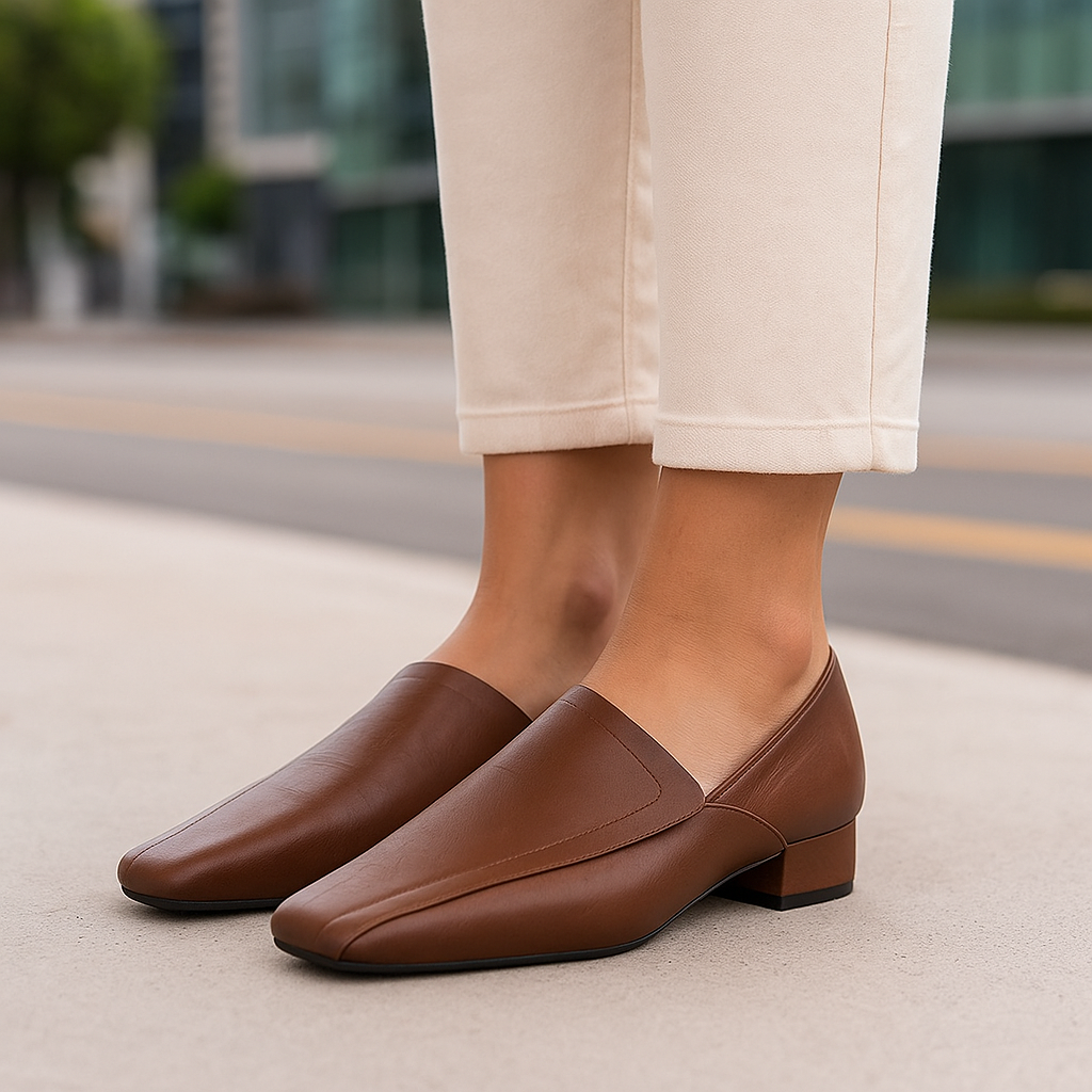 Aurelia - Leather Flats - Novela New York