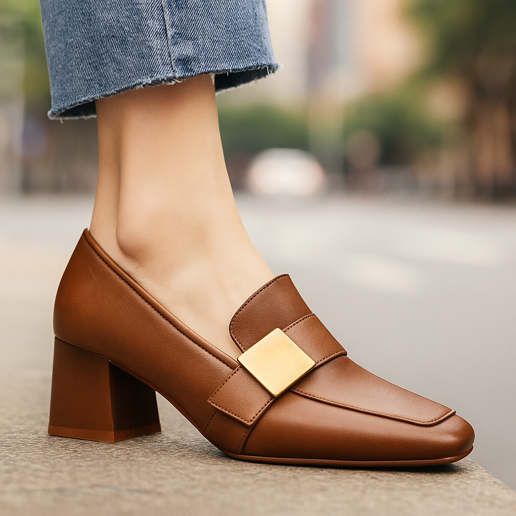 Marzella - Leather Heels - Novela New York