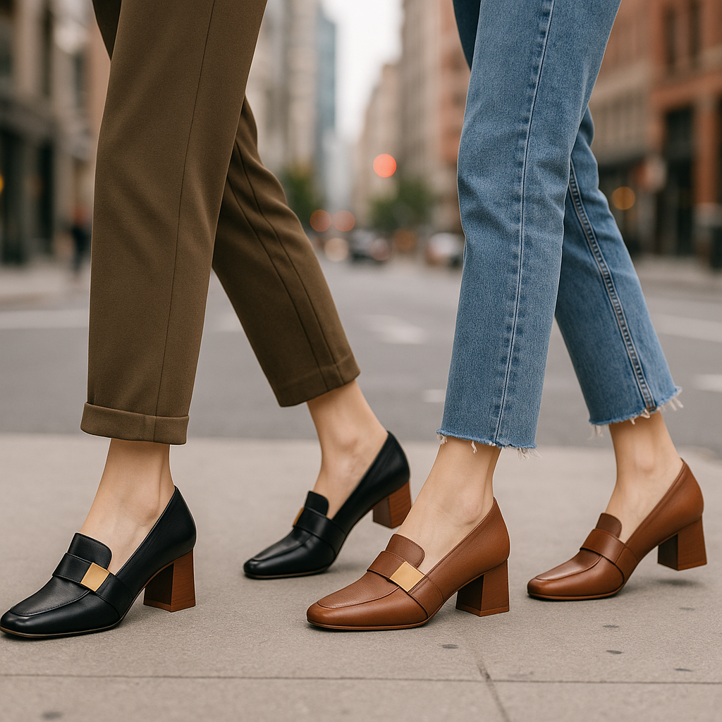 Marzella - Leather Heels - Novela New York
