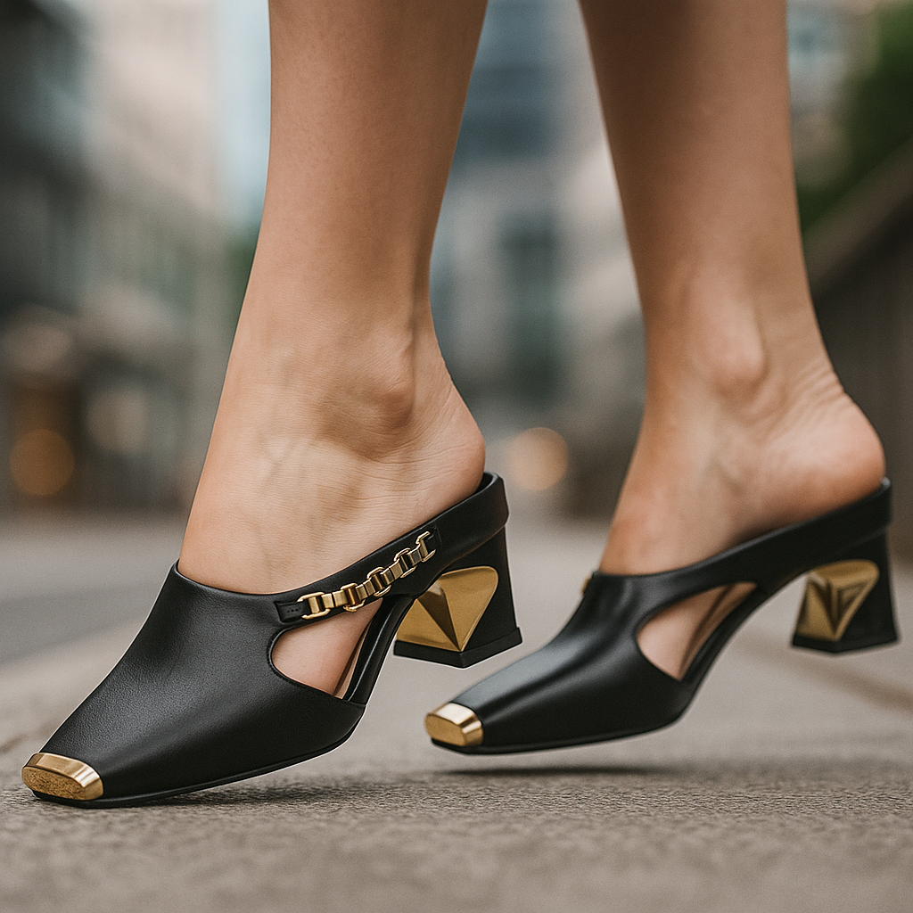Vittoria - Leather Sandals - Novela New York