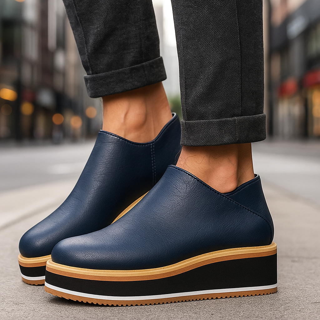 Auria - Platform Leather Shoes - Novela New York