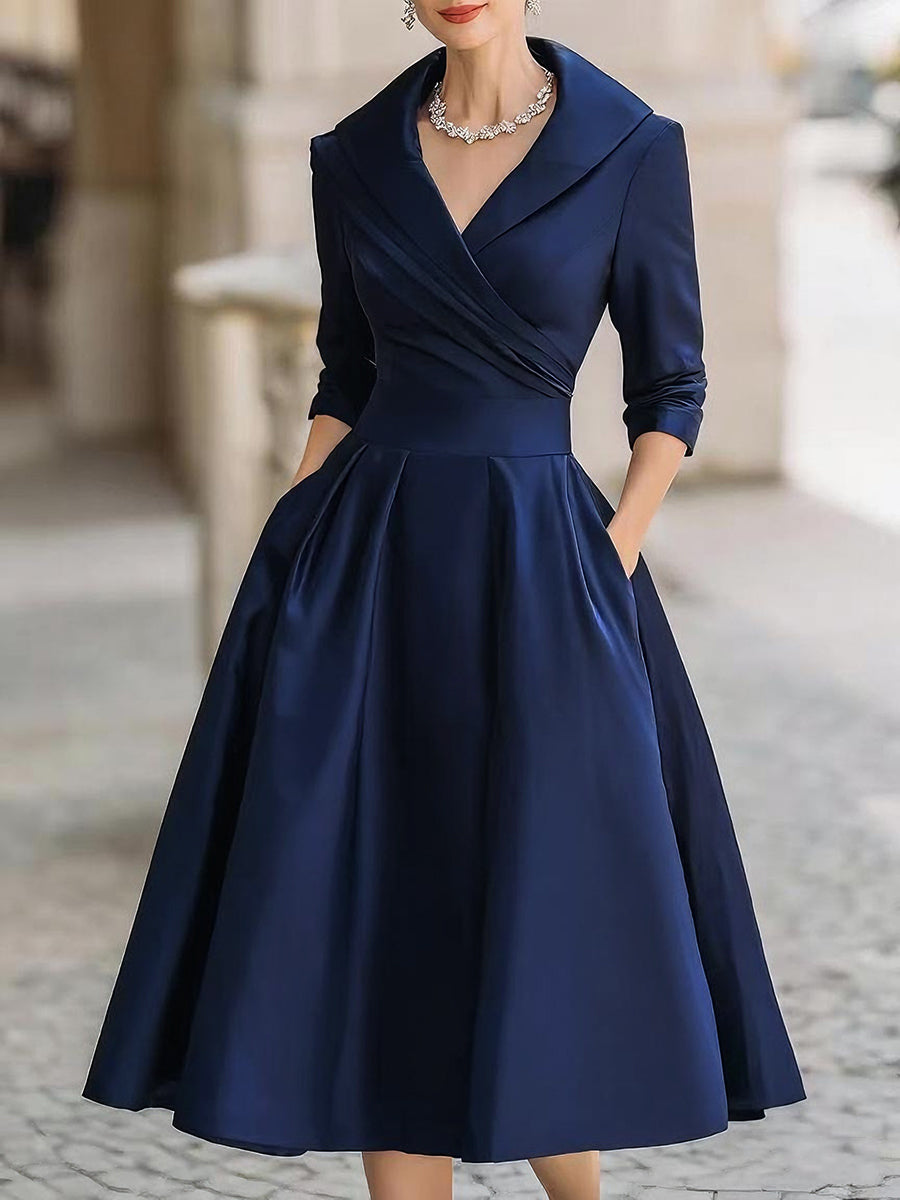 Lina - Midi Satin Dress - Novela New York