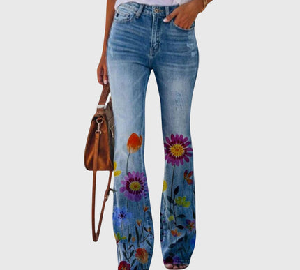 Pants with Flowers - Novela New York