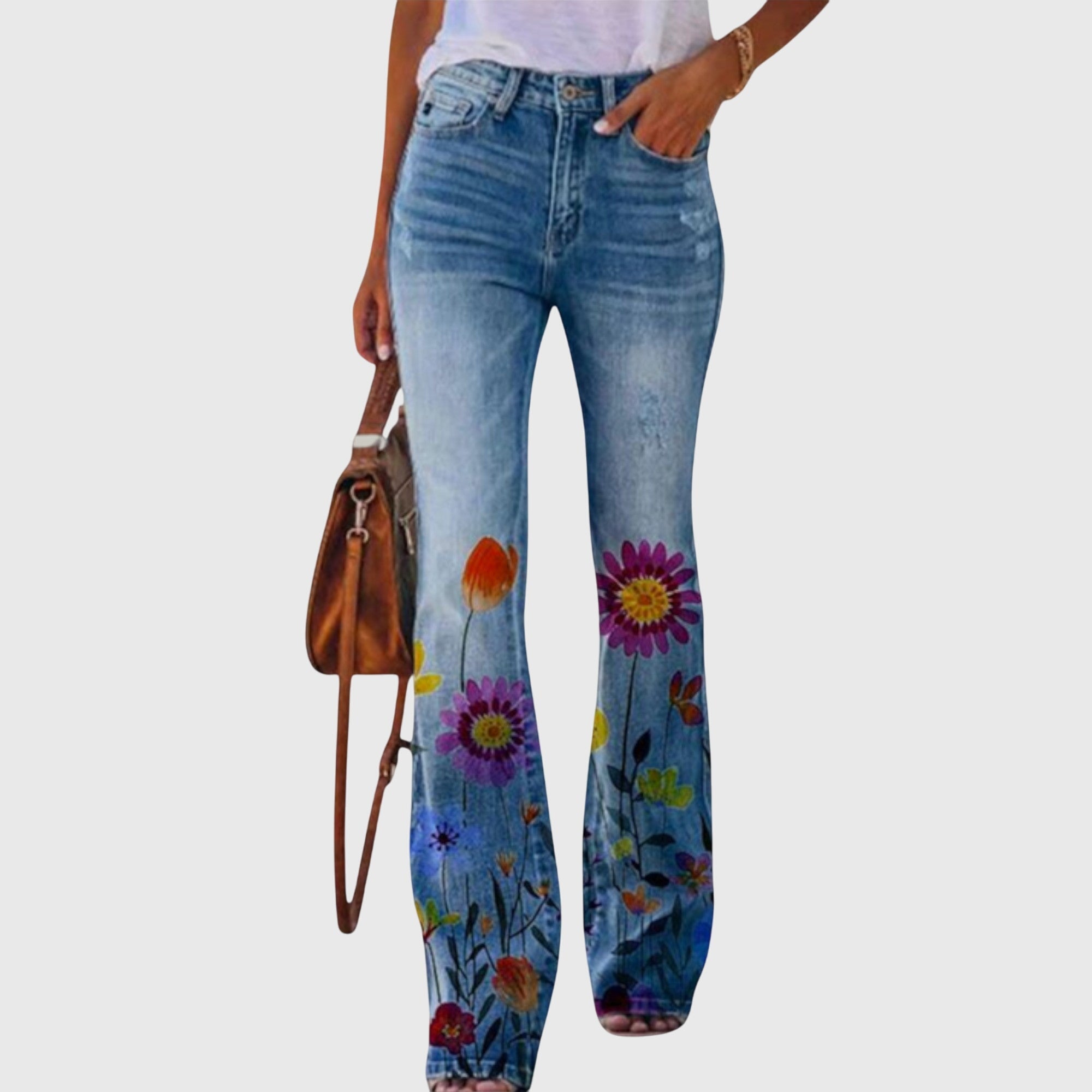 Pants with Flowers - Novela New York