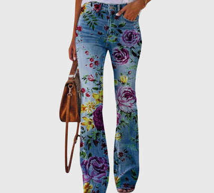 Pants with Flowers - Novela New York
