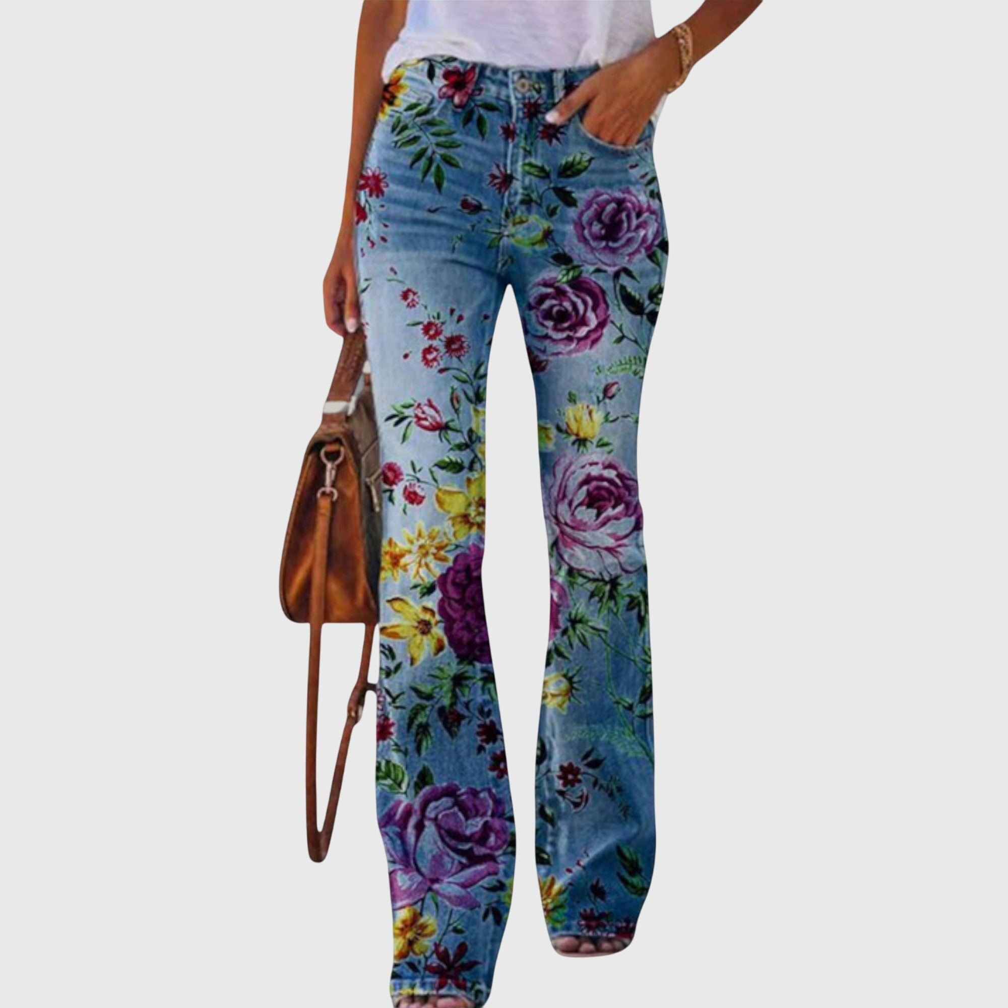 Pants with Flowers - Novela New York