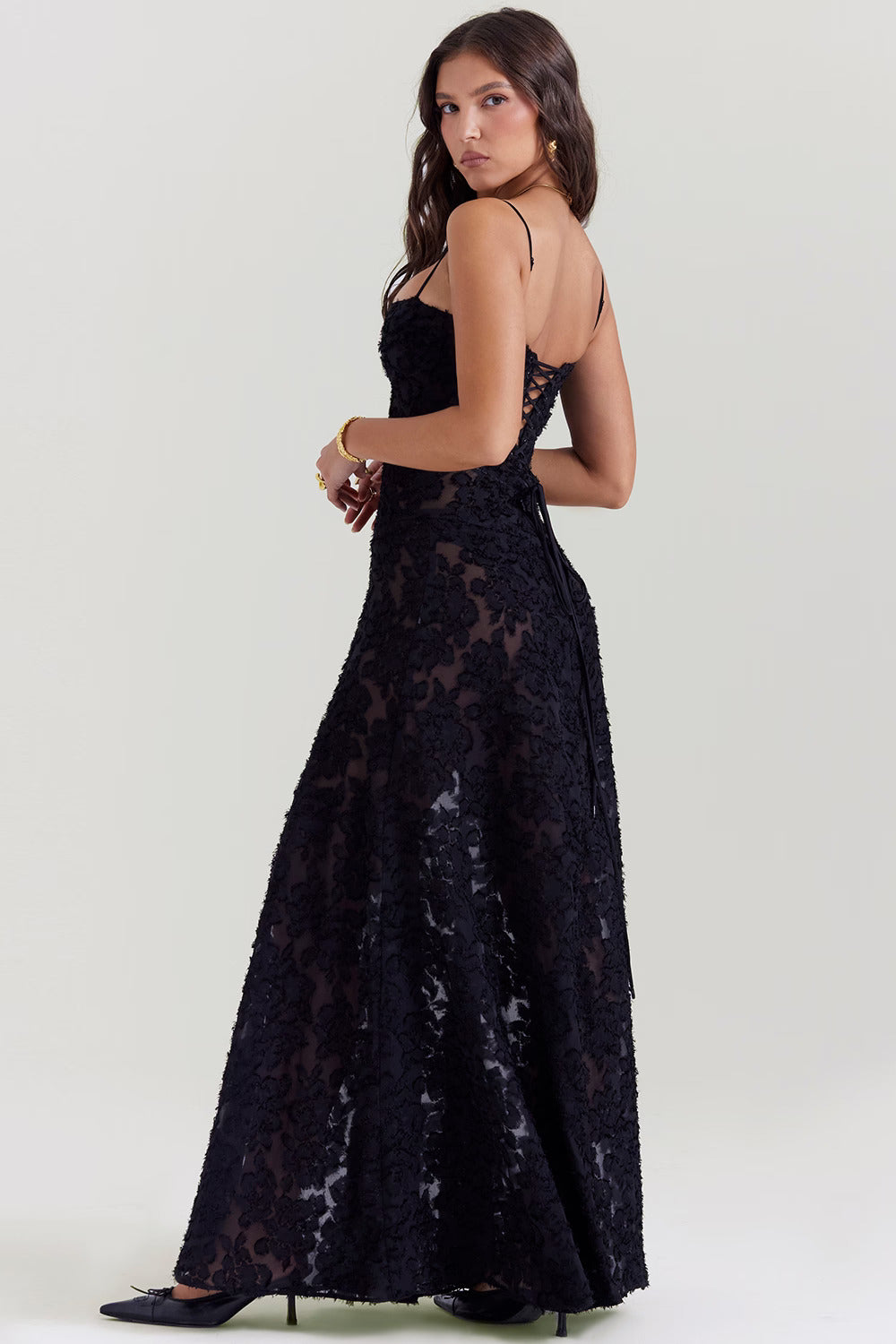 Inaya | Transparent Dress & Dark Elegance - Novela New York
