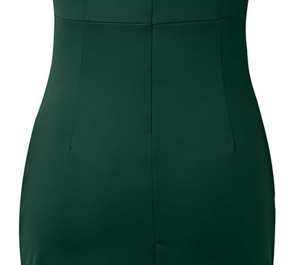 Georgina | V-Neck Slit Dress - Novela New York