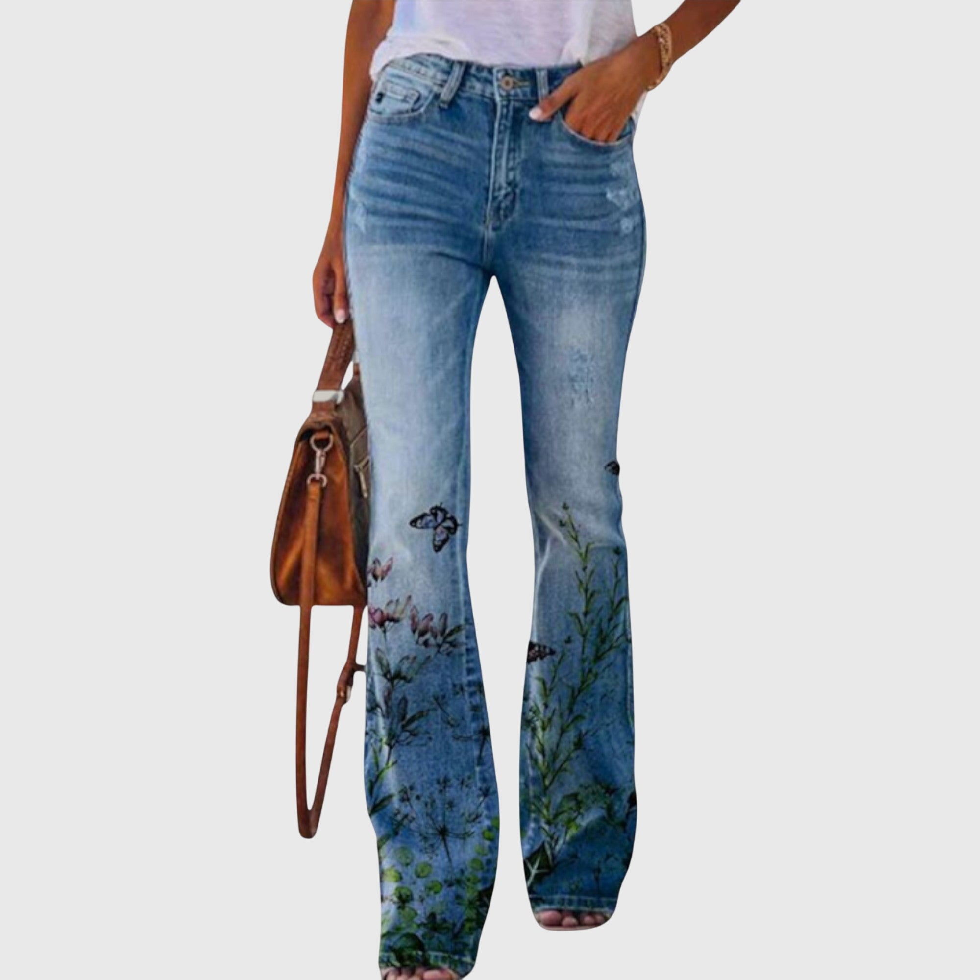 Pants with Flowers - Novela New York