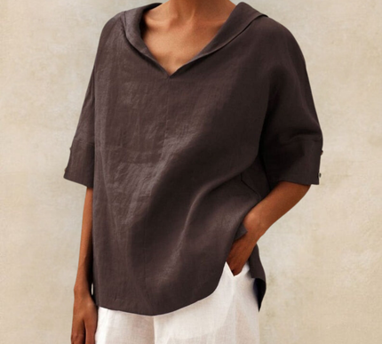 Lhinee™ | Casual Loose-Fit Blouse - Novela New York