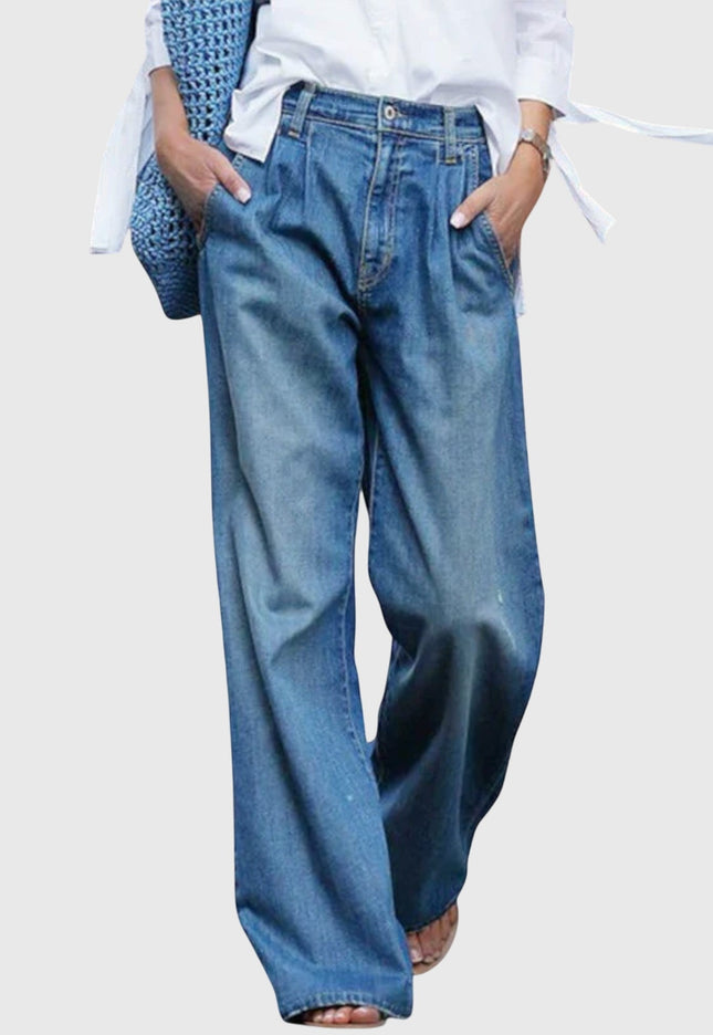 Ava - High-Quality Jeans with Wide Legs - Novela New York