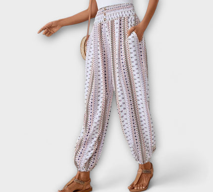 Scarlett - Pants with Ethnic Graphic - Novela New York
