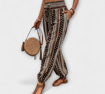 Scarlett - Pants with Ethnic Graphic - Novela New York