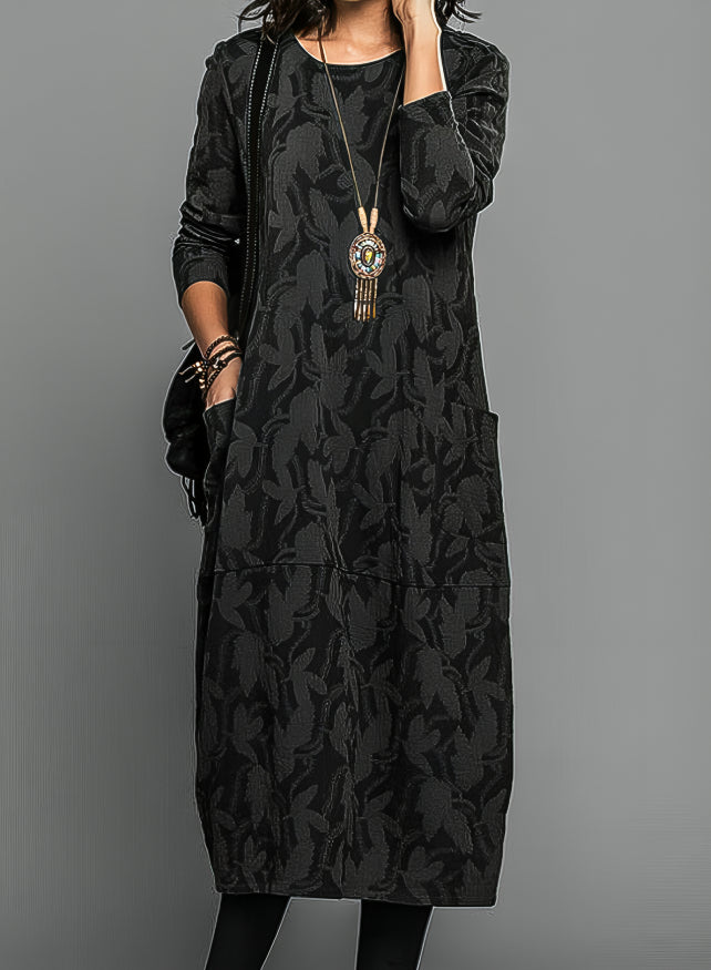 Madeleine | Warm winter dress with elegant cut - Novela New York