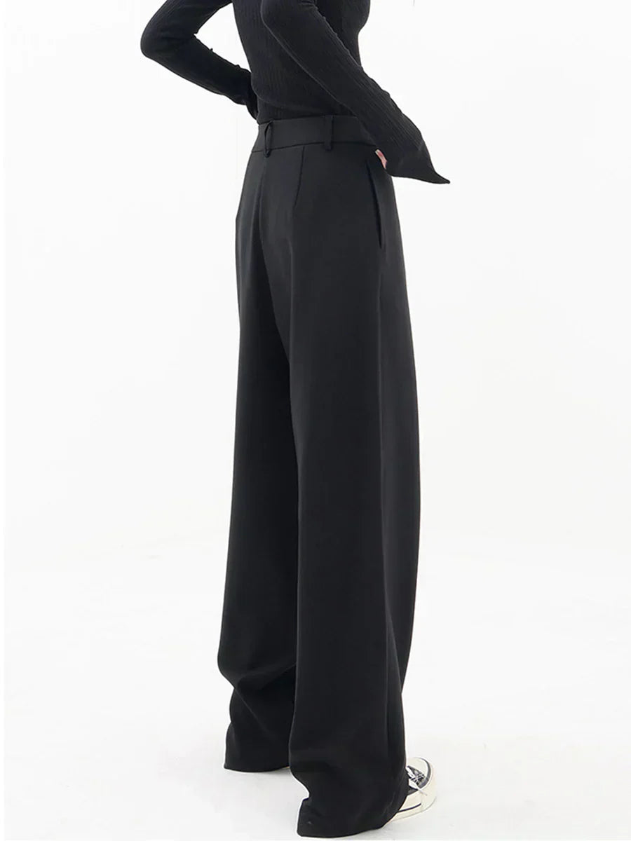 Leja - layered button wide leg pants for women - Novela New York