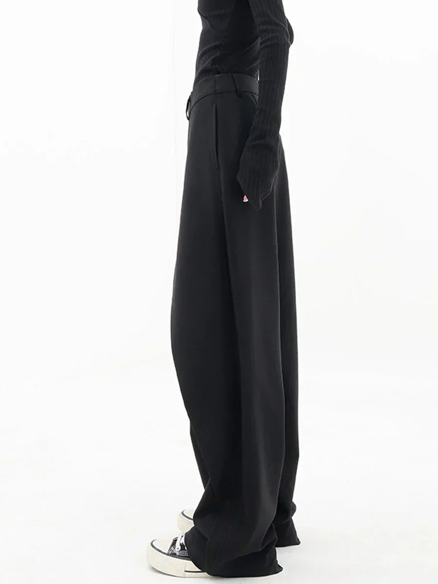 Leja - layered button wide leg pants for women - Novela New York