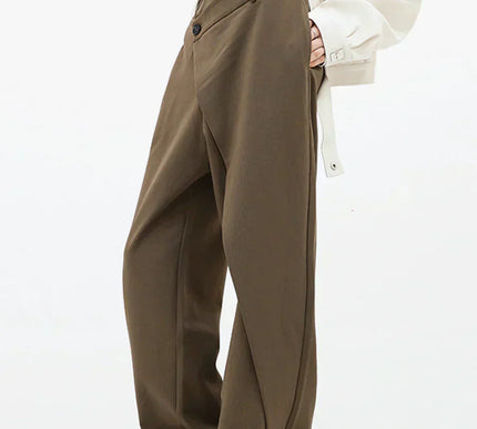Leja - layered button wide leg pants for women - Novela New York