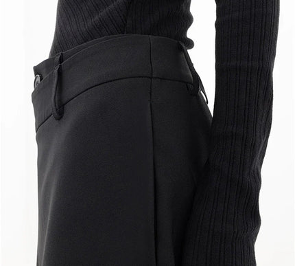 Leja - layered button wide leg pants for women - Novela New York