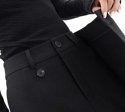 Leja - layered button wide leg pants for women - Novela New York
