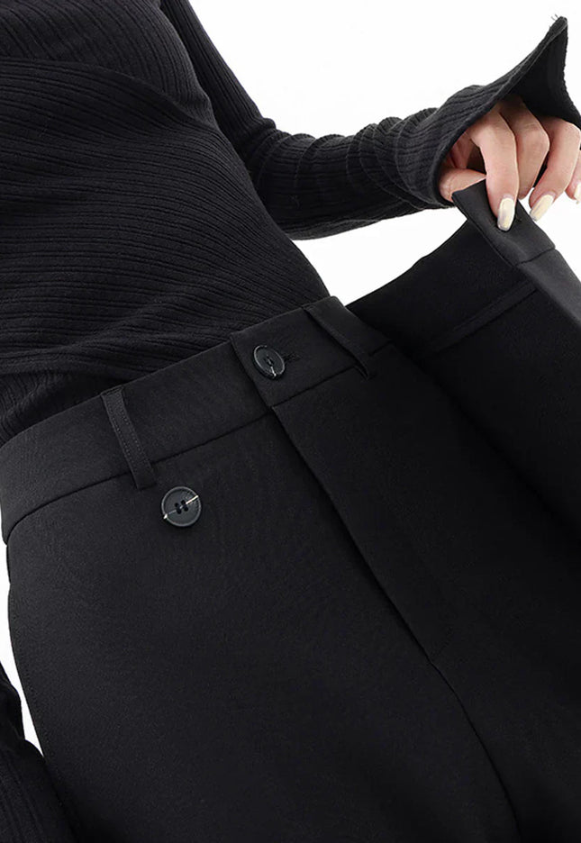 Leja - layered button wide leg pants for women - Novela New York