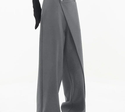 Leja - layered button wide leg pants for women - Novela New York
