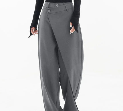 Leja - layered button wide leg pants for women - Novela New York