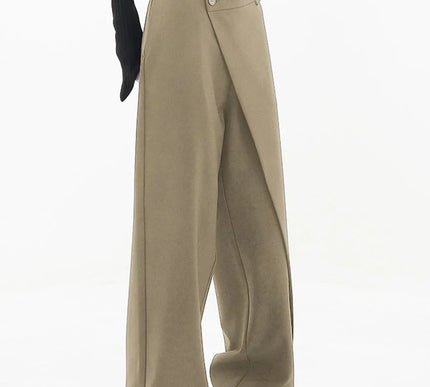 Leja - layered button wide leg pants for women - Novela New York