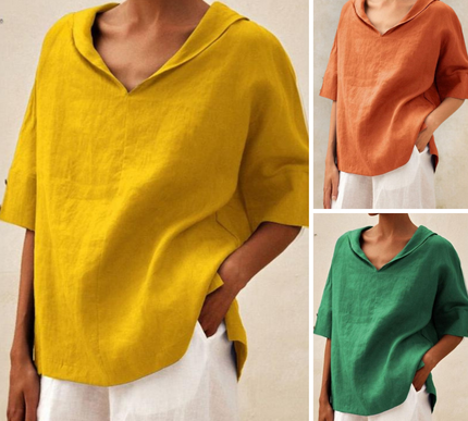 Lhinee™ | Casual Loose-Fit Blouse - Novela New York