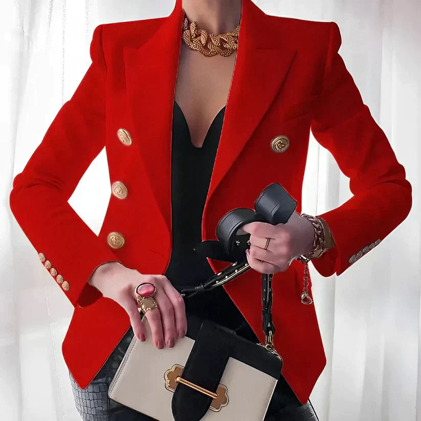 Asha | Elegant Buttoned Coat - Novela New York