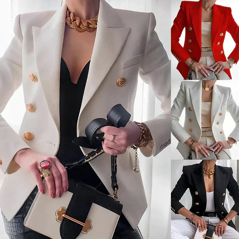 Asha | Elegant Buttoned Coat - Novela New York