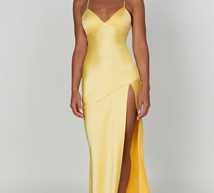 Keyleigh | maxi slit dress - Novela New York