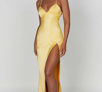 Keyleigh | maxi slit dress - Novela New York