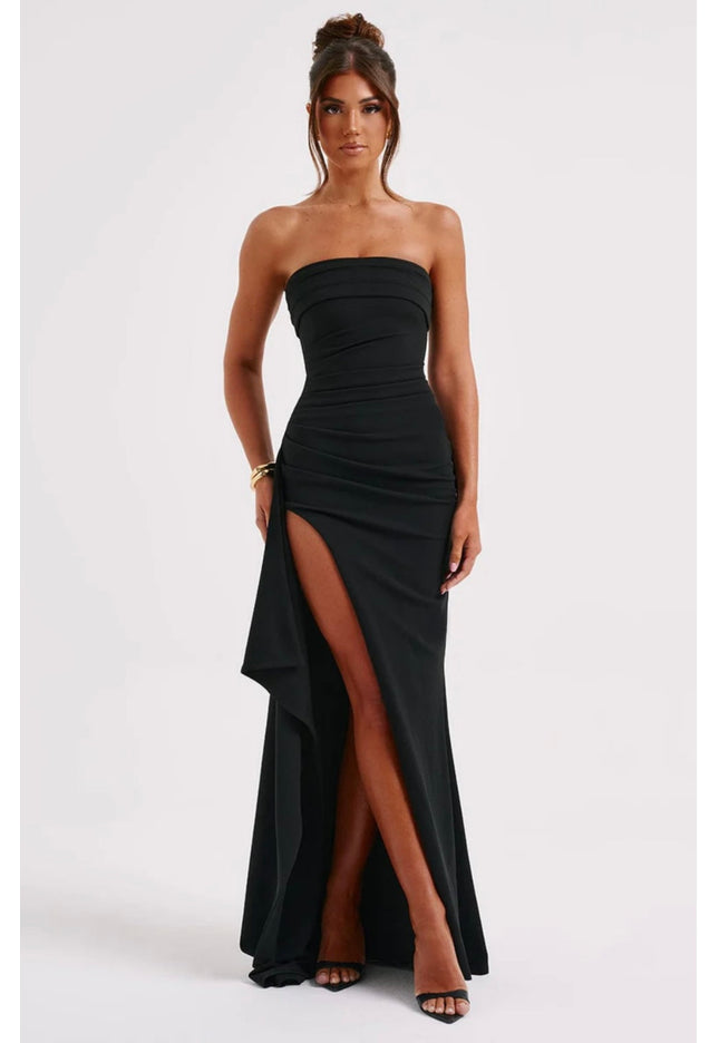 Gabriella | maxi slit dress - Novela New York