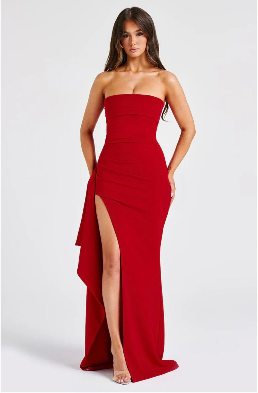Gabriella | maxi slit dress - Novela New York