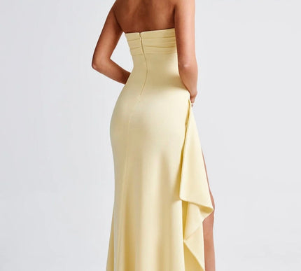 Gabriella | maxi slit dress - Novela New York