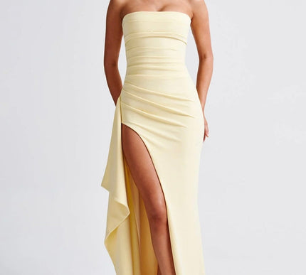 Gabriella | maxi slit dress - Novela New York