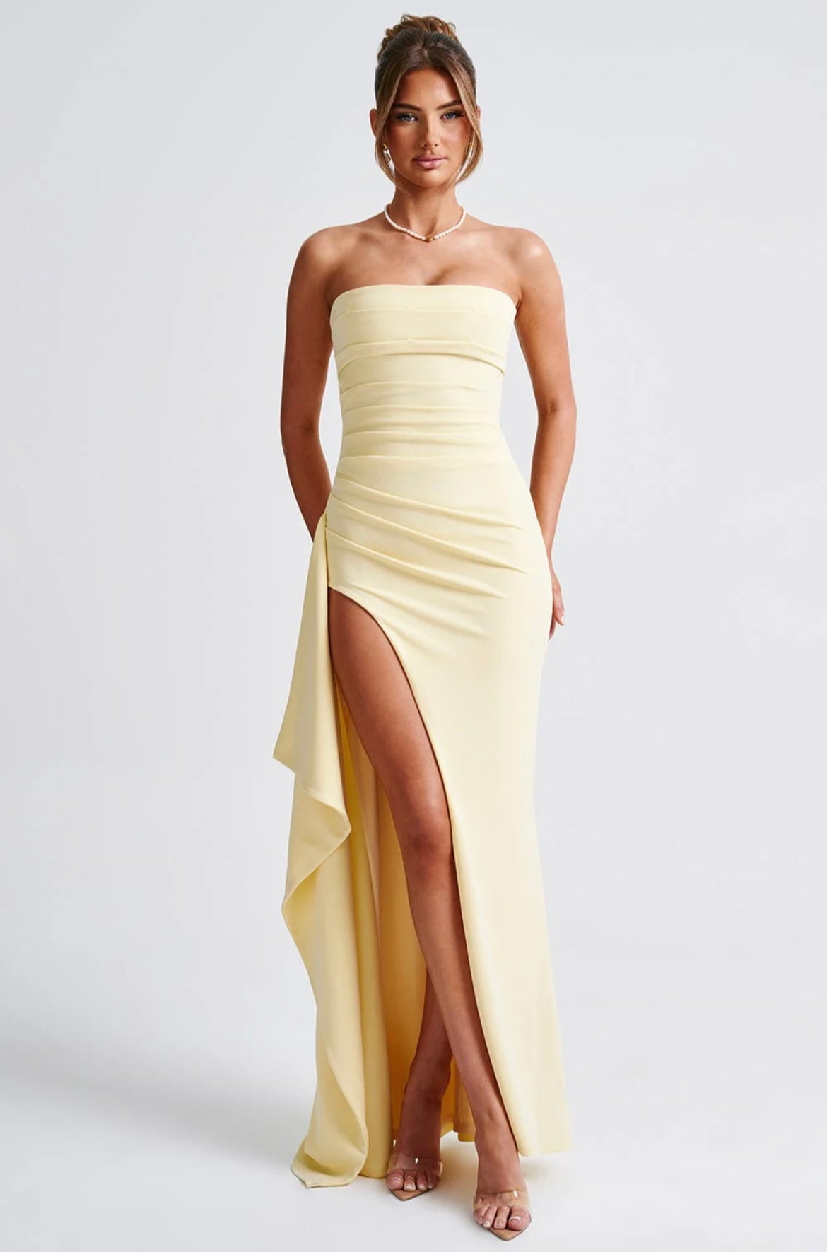 Gabriella | maxi slit dress - Novela New York