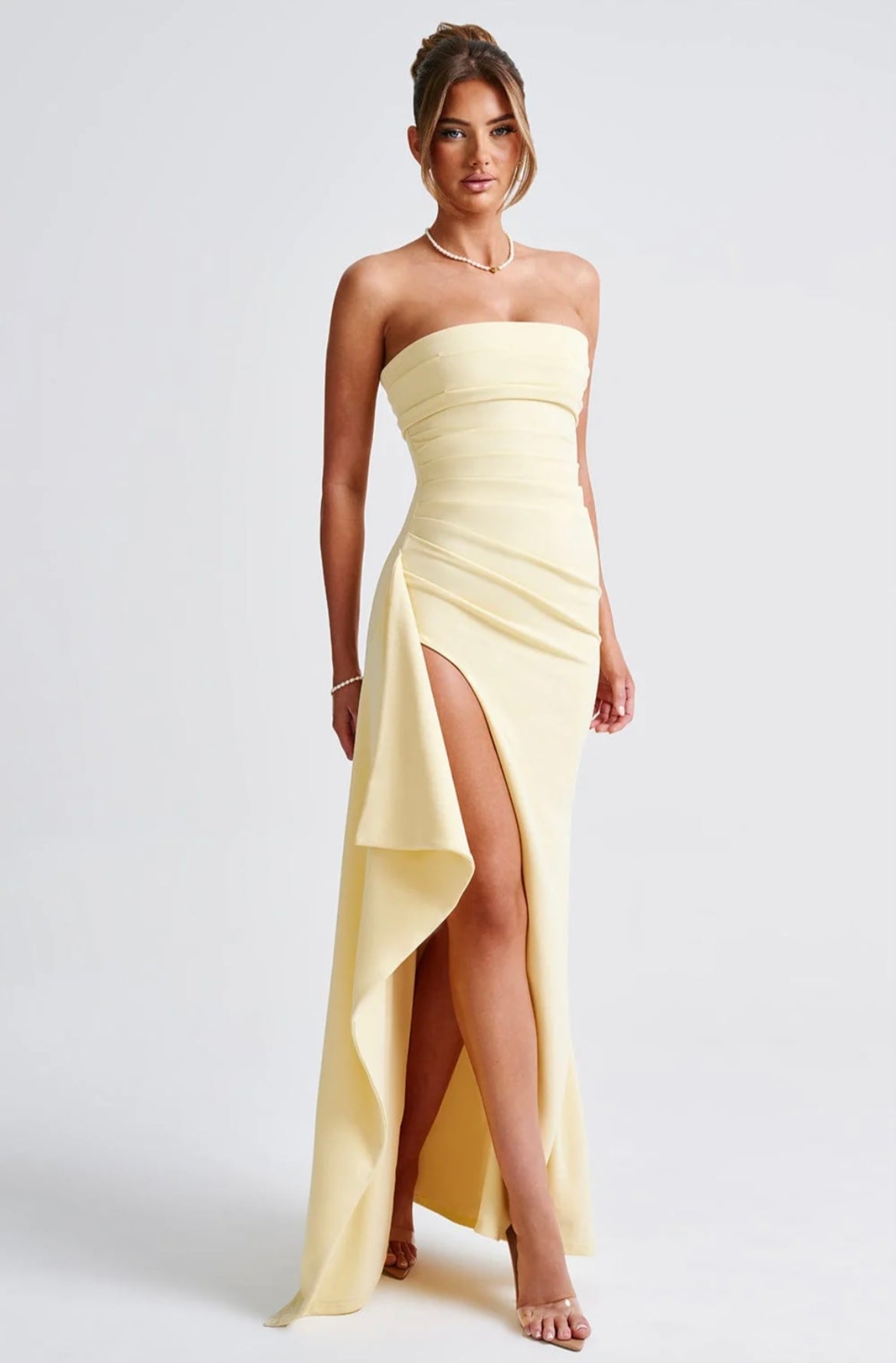 Gabriella | maxi slit dress - Novela New York