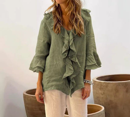 Cherry™ | Stylish Ruffled Blouse - Novela New York