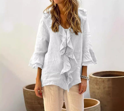 Cherry™ | Stylish Ruffled Blouse - Novela New York