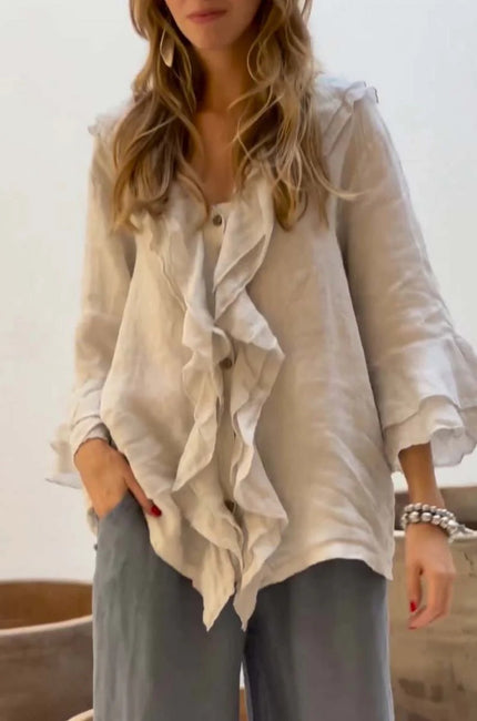 Cherry™ | Stylish Ruffled Blouse - Novela New York