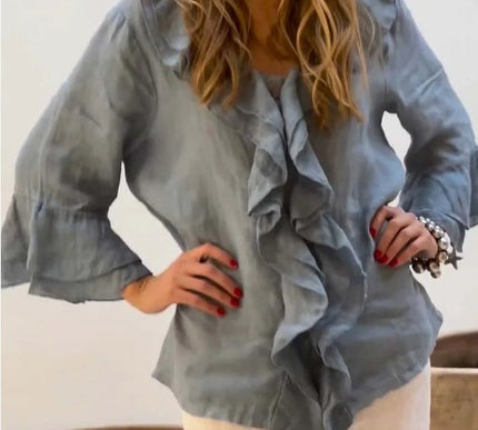 Cherry™ | Stylish Ruffled Blouse - Novela New York