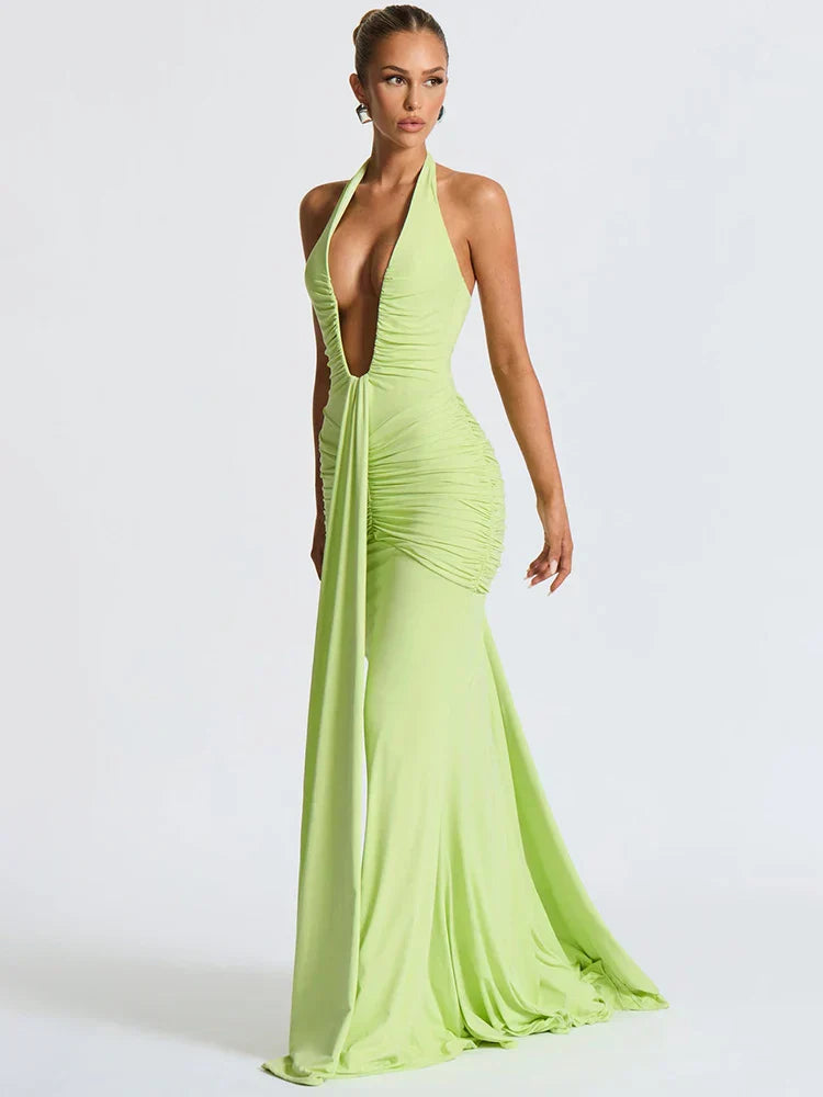 Riva | Deep V-Neck & Dazzling Drop - Novela New York